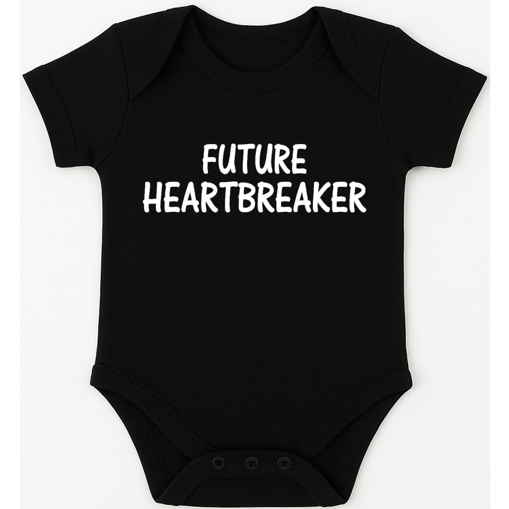 Future Heartbreaker funny, novelty, baby suit, baby grow, christening gift