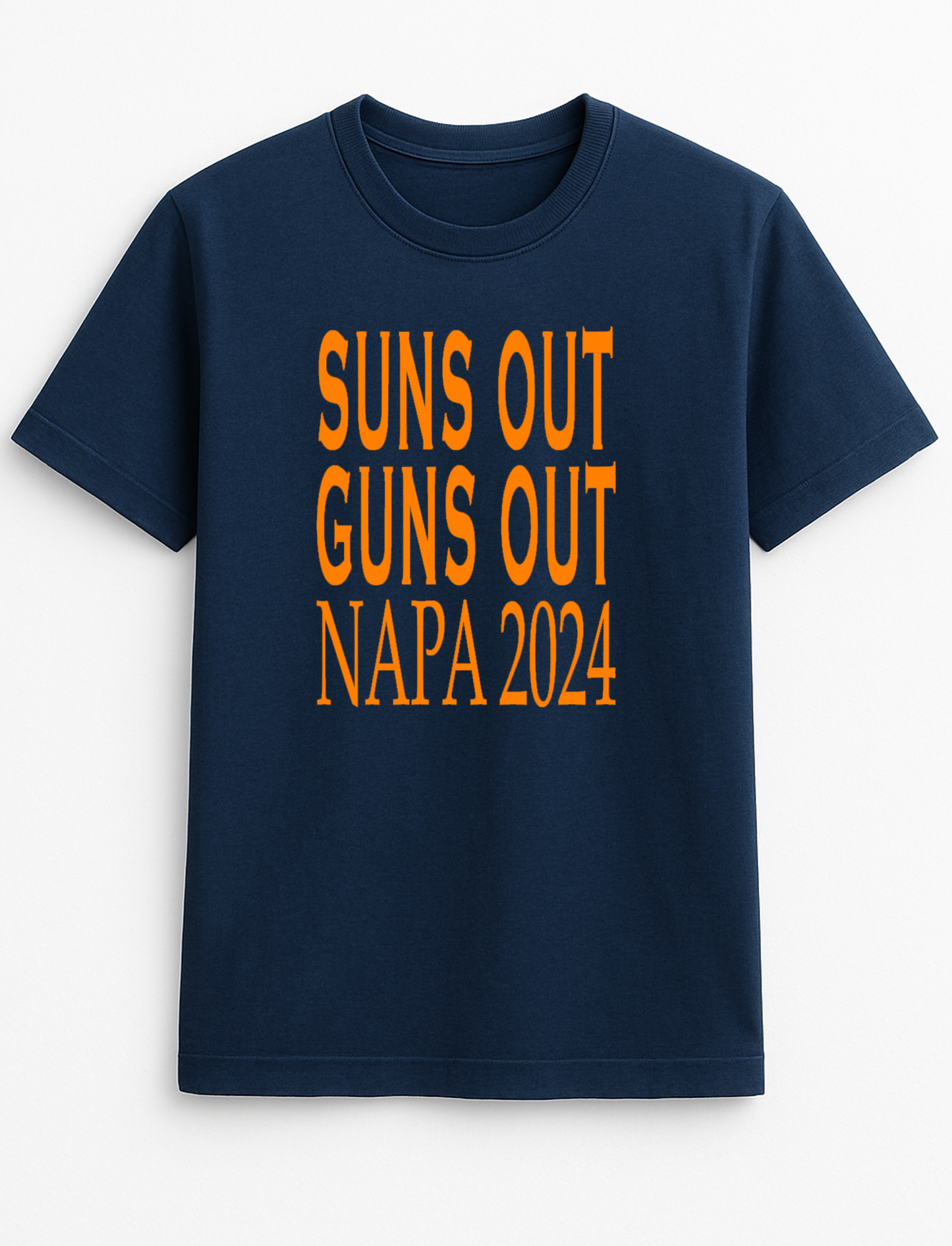 Suns Out Guns Out Personalised Your Destination and Year Customised Slogan T-Shirt Gift