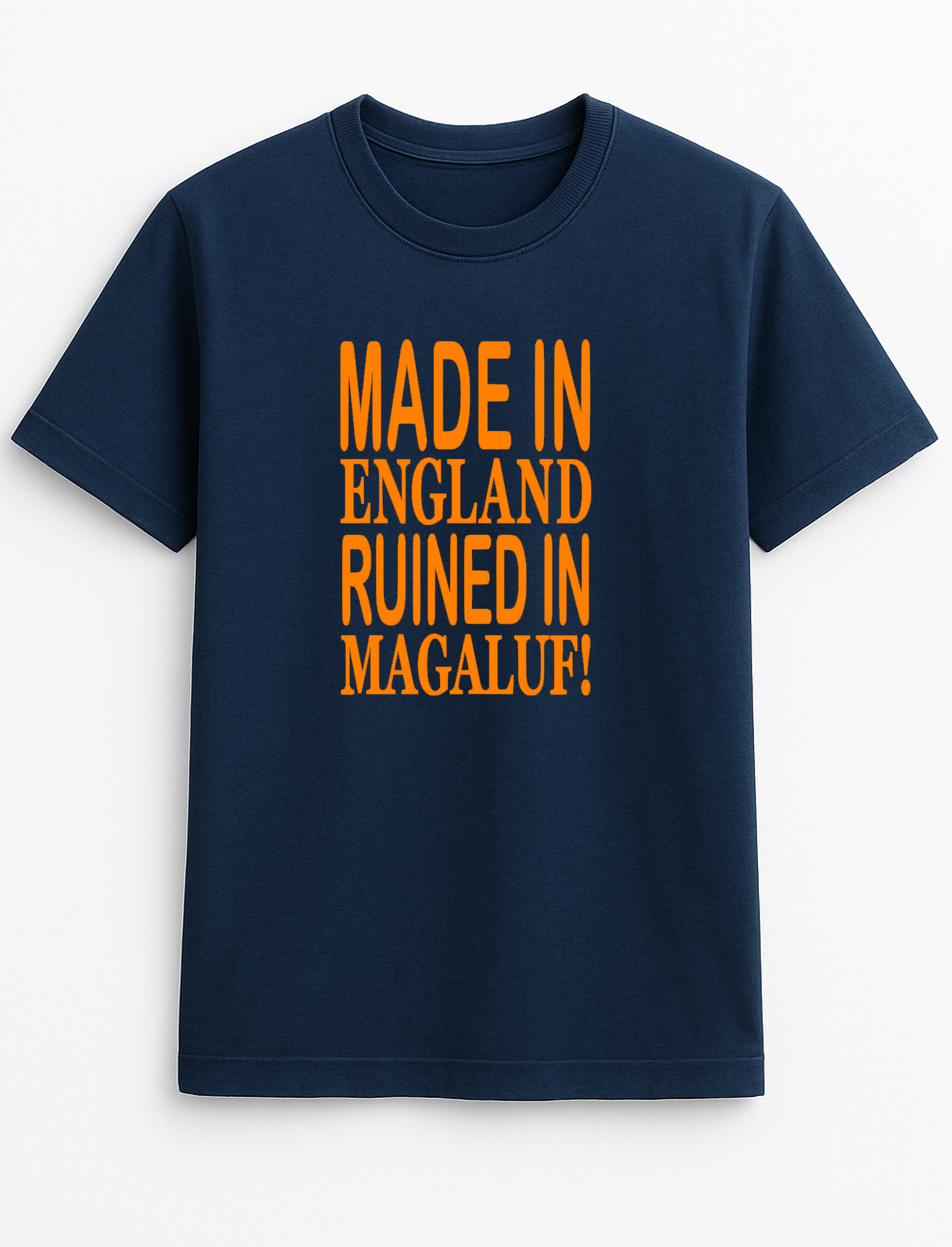 Made in England Ruined in Your Destination Customised Slogan T-Shirt Gift