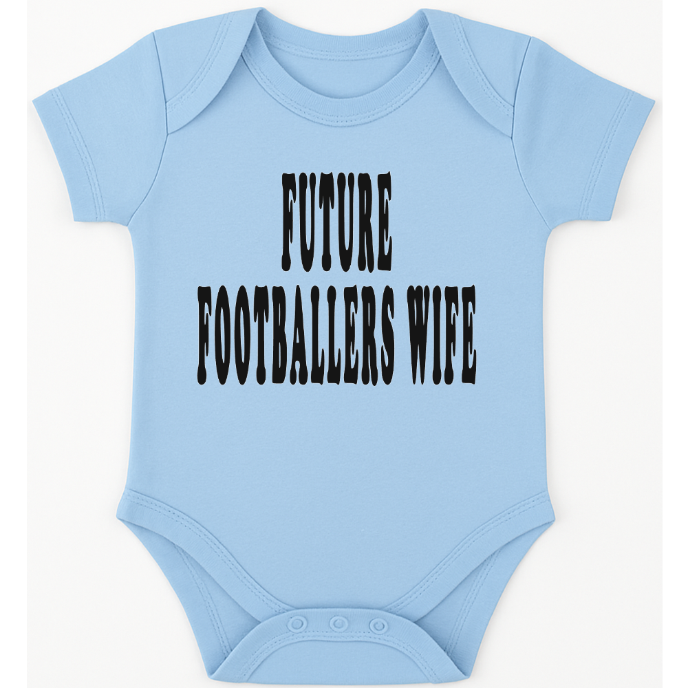 Future Footballers Wife funny, novelty, baby suit, baby grow, christening gift