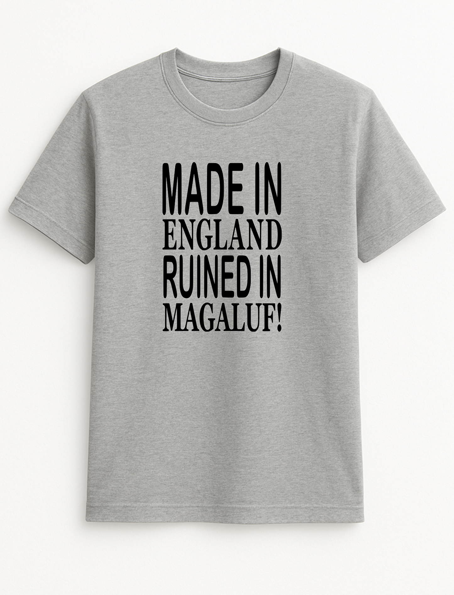Made in England Ruined in Your Destination Customised Slogan T-Shirt Gift