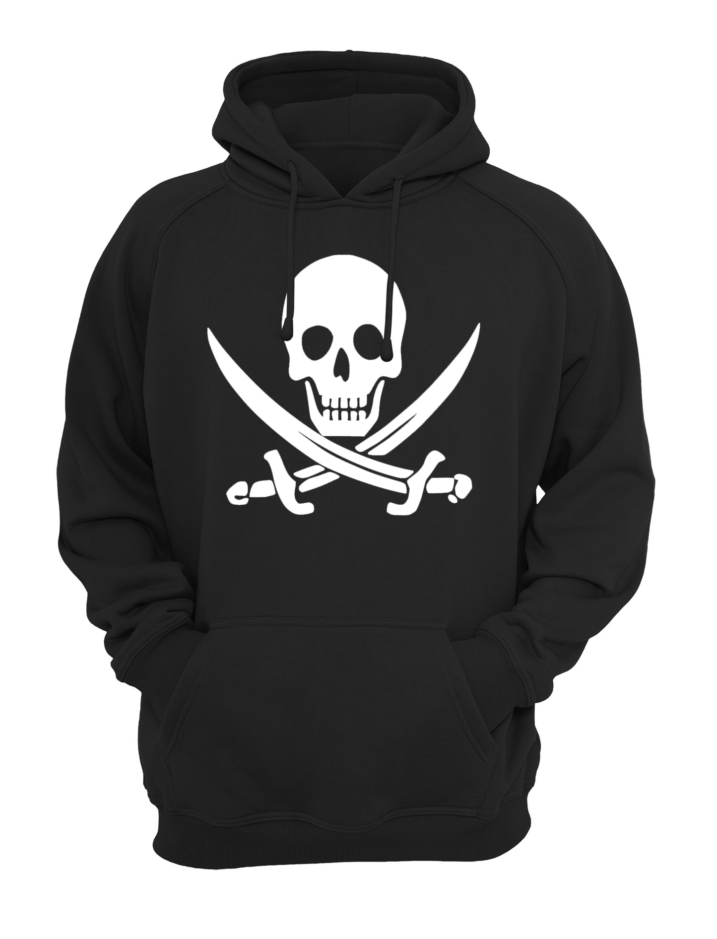 Skull and Swords Slogan Unisex Casual Hoody, Sweatshirt, Sweat Black, Grey