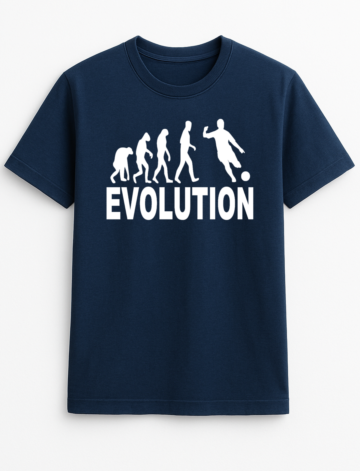 Evolution Football Slogan Funny Humour Slogan Personalised Colours Unisex T-Shirt Gift Black