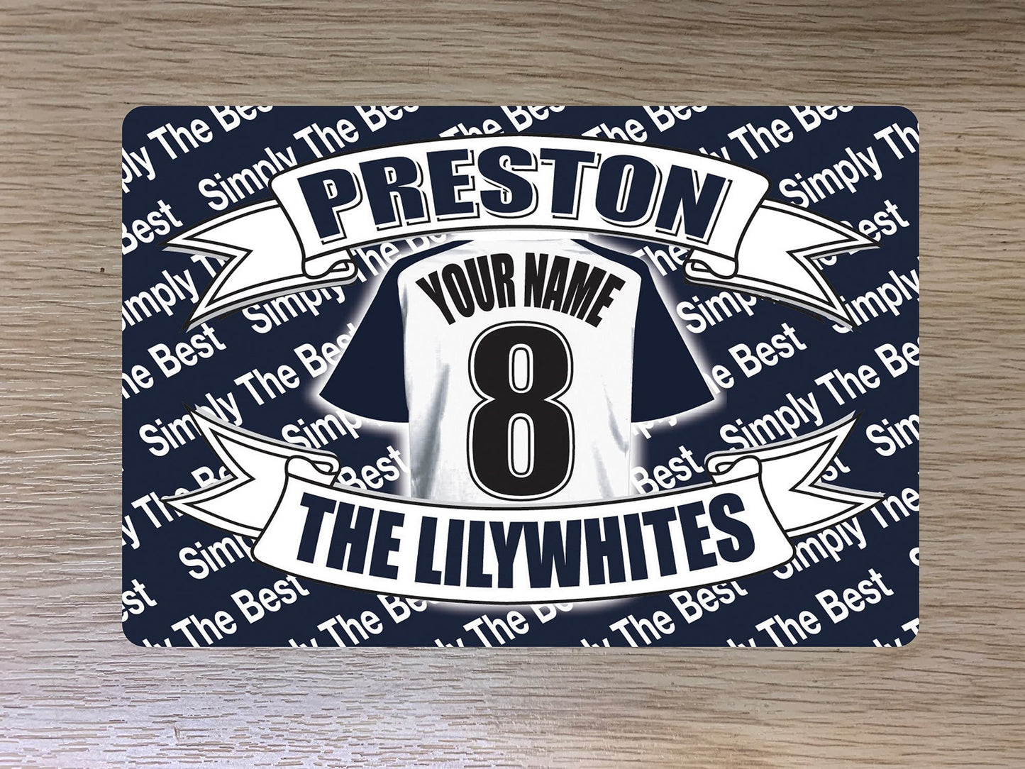 Preston Football Shirt Personalised Travel Passport Holder Case Gift Present