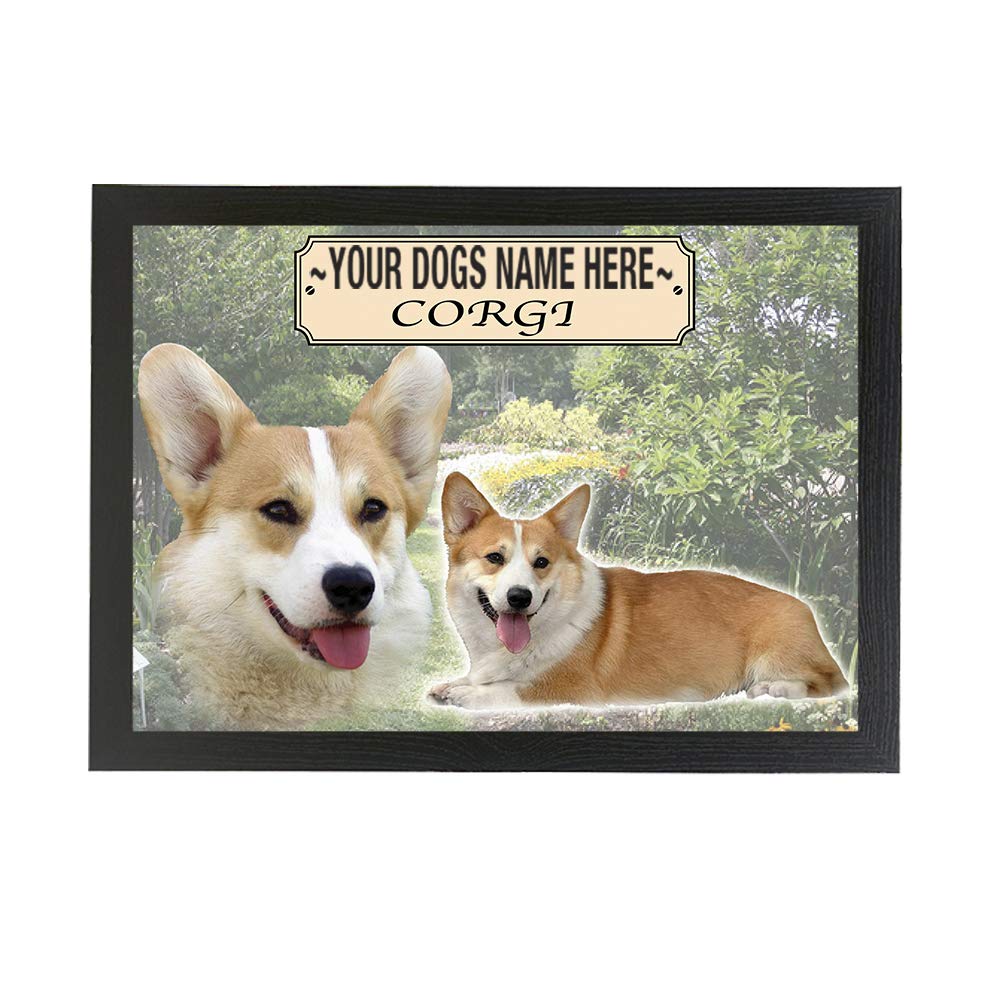 Corgi Personalised Dog Breed Gift Lap Tray
