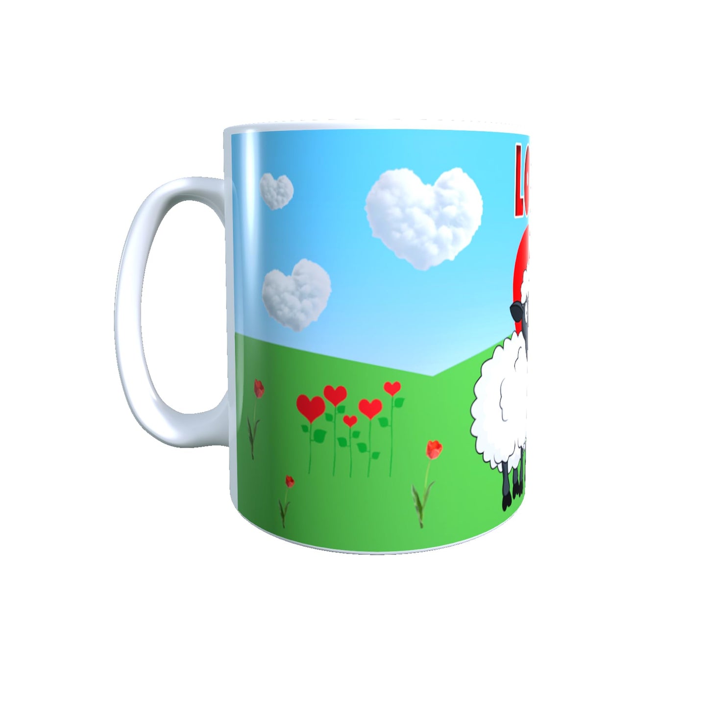 Love Ewe Daughter Cute Sheep Ceramic Mug Gift