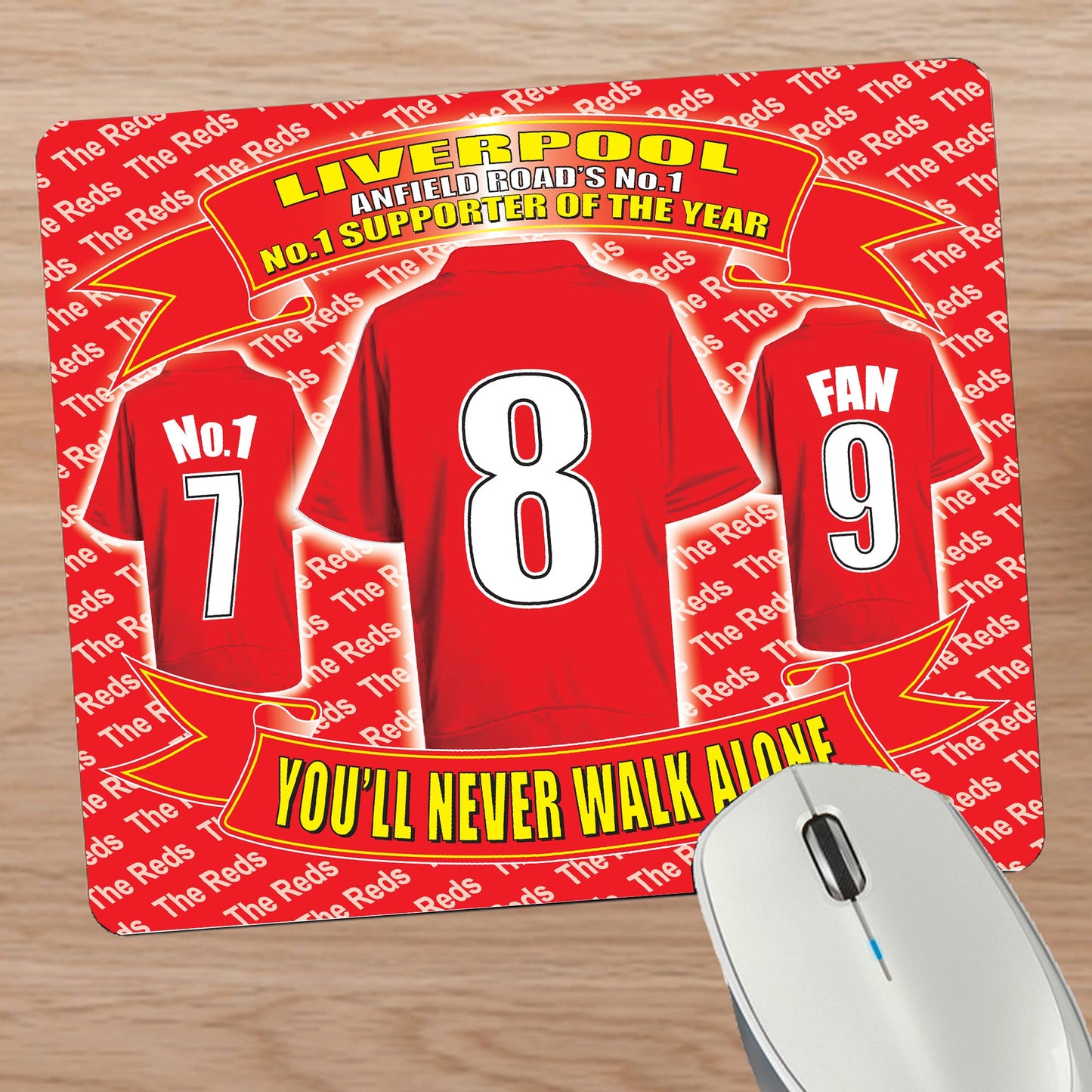 Liverpool Football Shirt Mouse Mat Gift