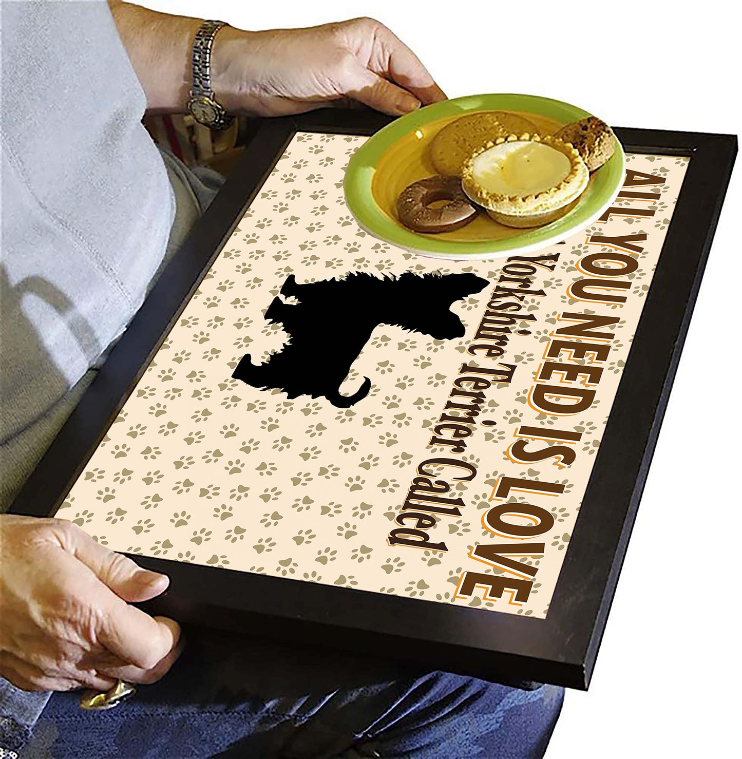 All You Need Is Love Yorkshire Terrier Personalised Dog Breed Cushion Lap Tray Bean Bag Gift
