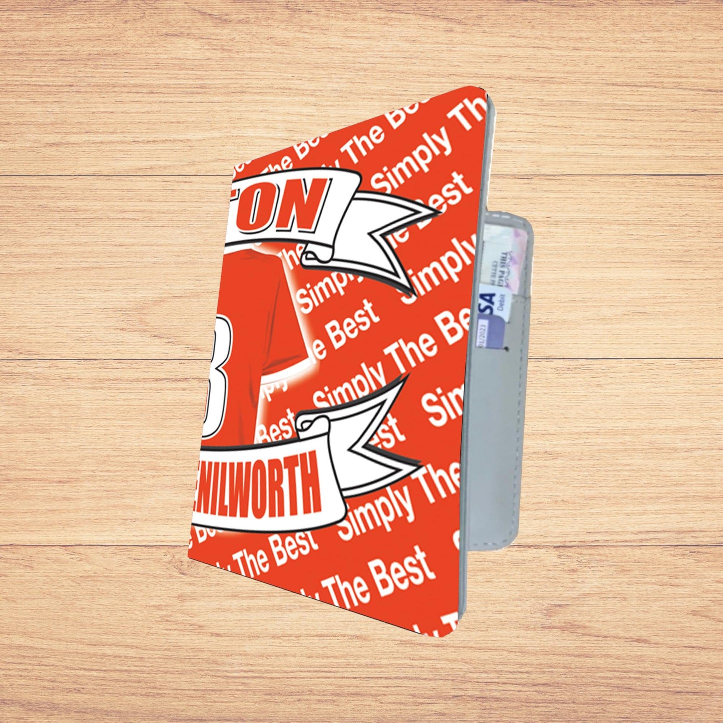 Luton Football Shirt Travel Passport Holder Case Gift Present