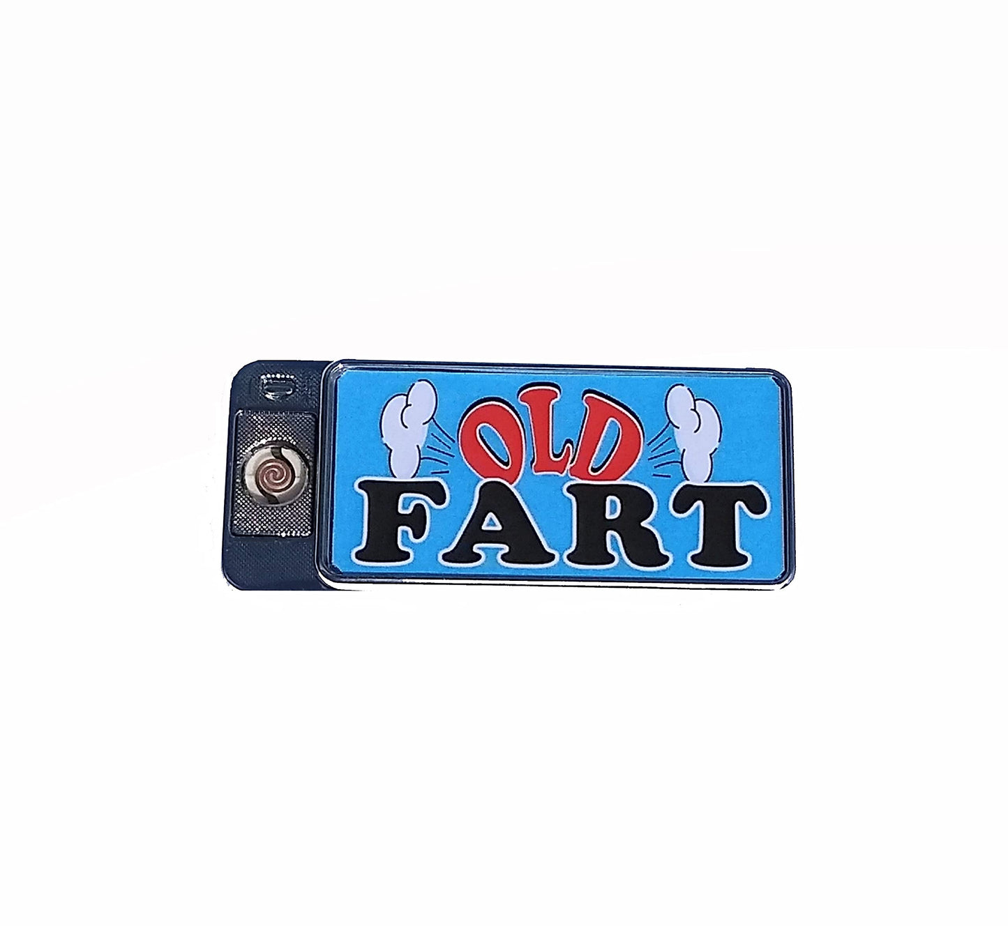 Old Fart Rechargeable Gift Boxed Silver Metal USB Lighter