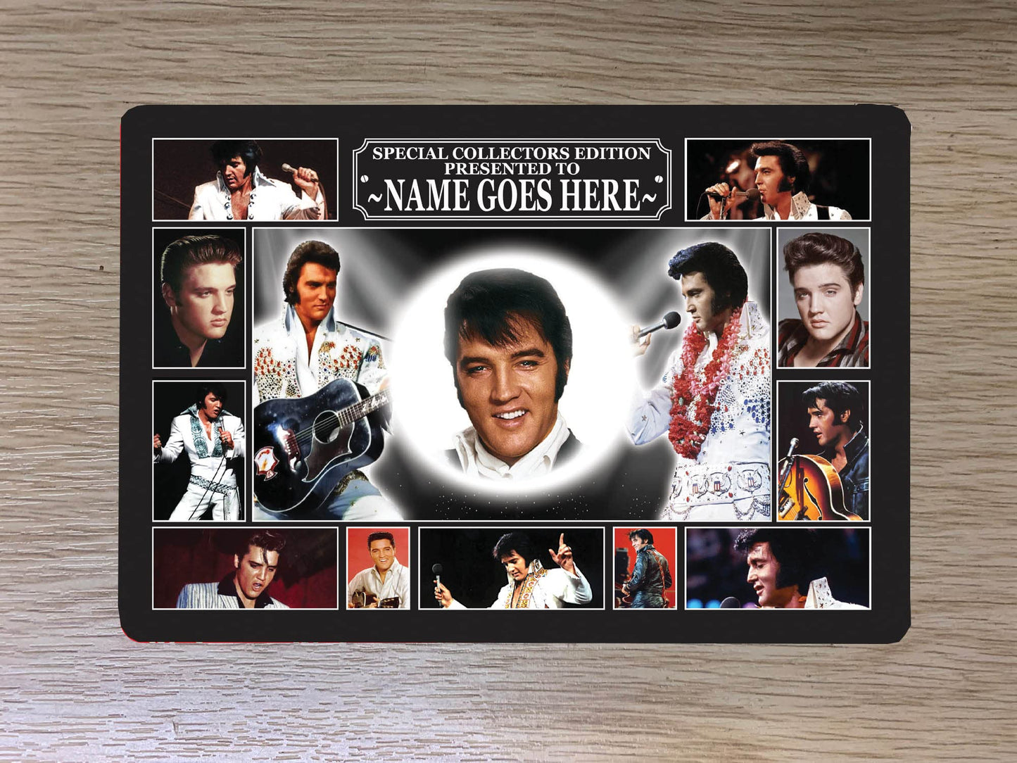 Presley King of Rock n Roll Personalised Music Icon Passport Case Holder Gift