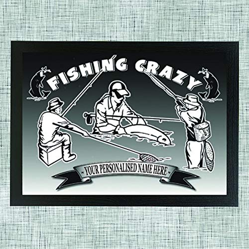 Fishing Crazy Personalised Lap Tray Gift