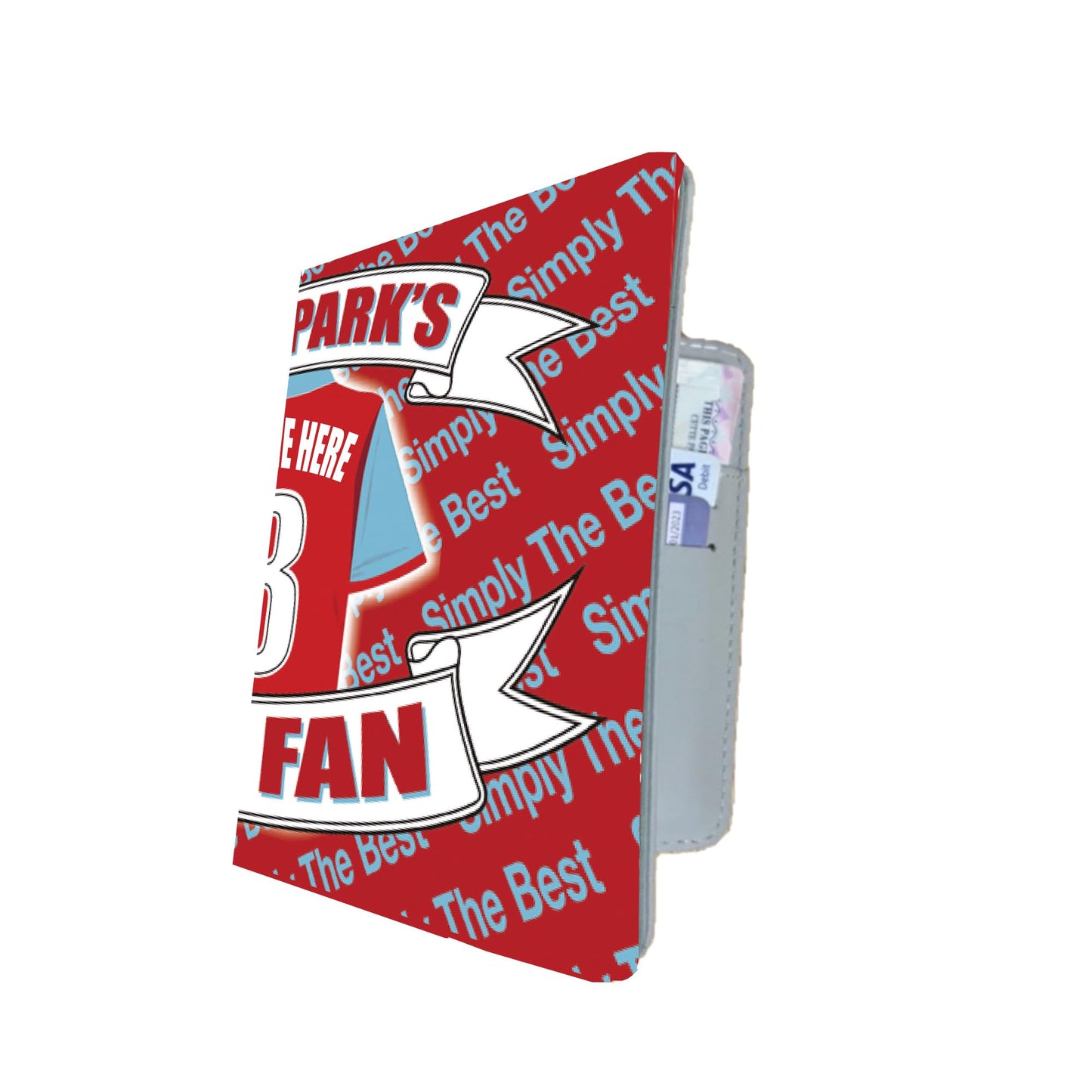 The Villa Personalised Football Team Shirt Travel Passport Holder Team-Aston Case Gift Present