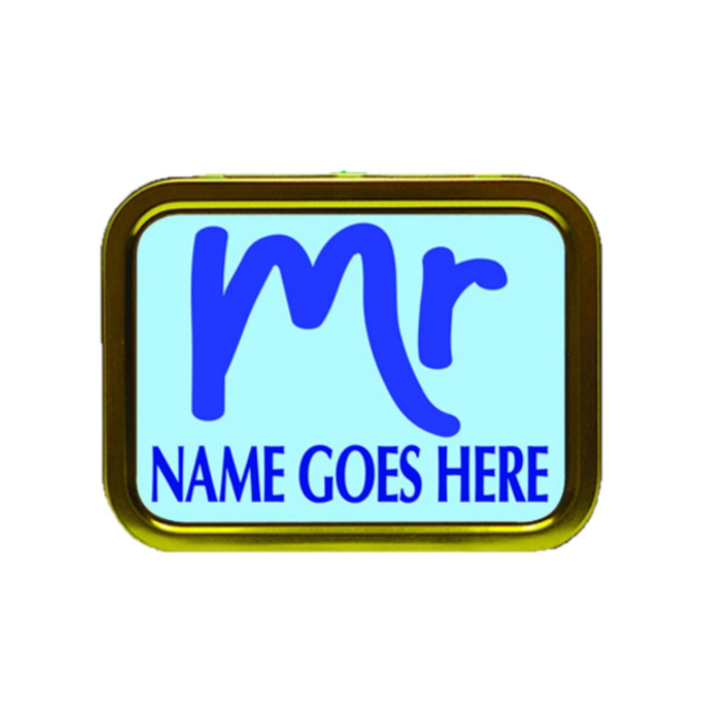 Mr & Mrs Personalised Couples, Marriage, Relationship Tobacco tin and Products Gift (Set of 2)