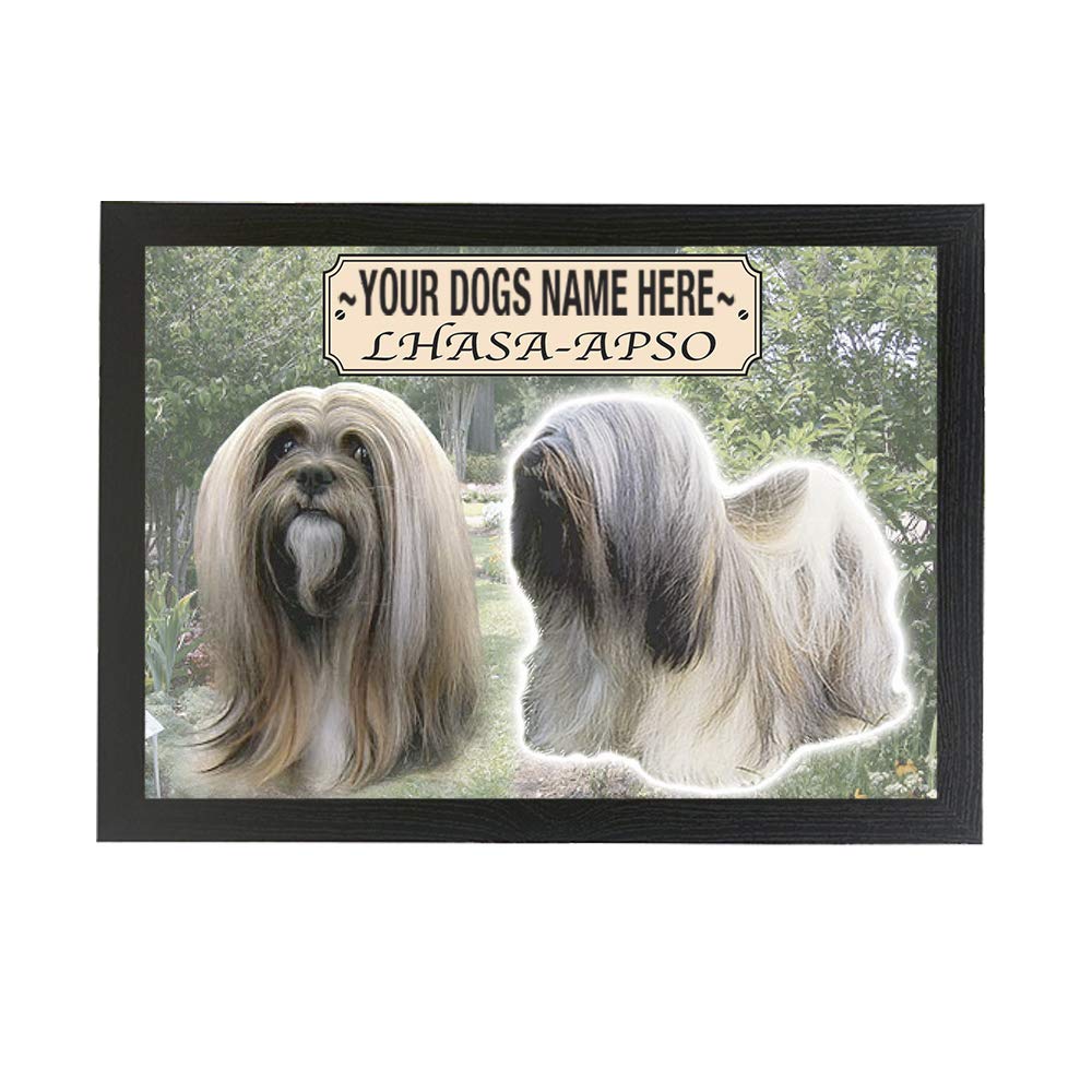 Lhasa Apso Personalised Dog Breed Gift Lap Tray