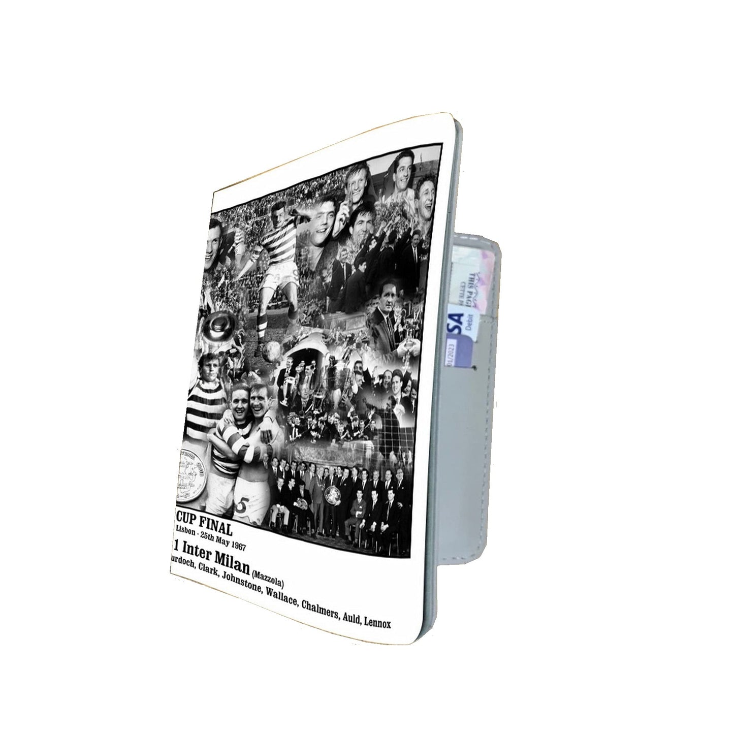 Football European Cup Final 1967 Lisbon Lions The Celts Travel Passport Holder Case Gift Present