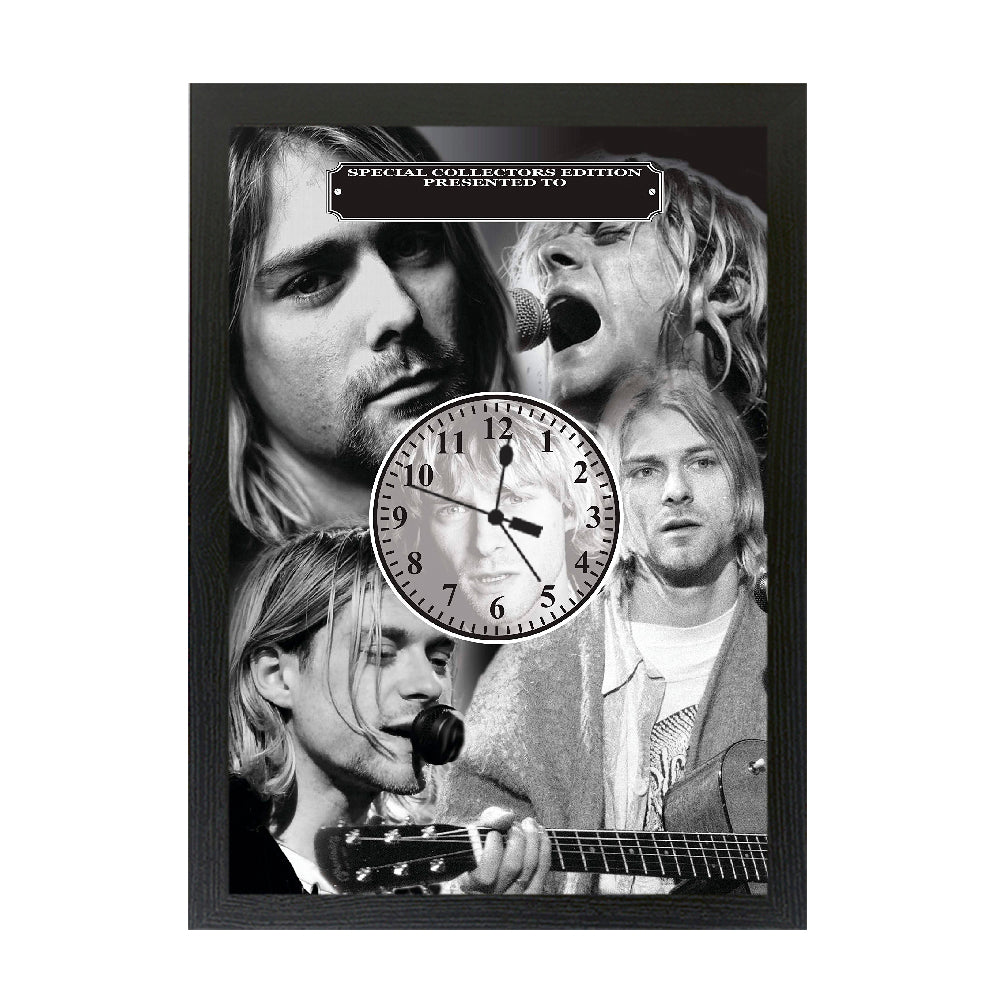 Kurt Cobain Personalised Icon Gift Clock