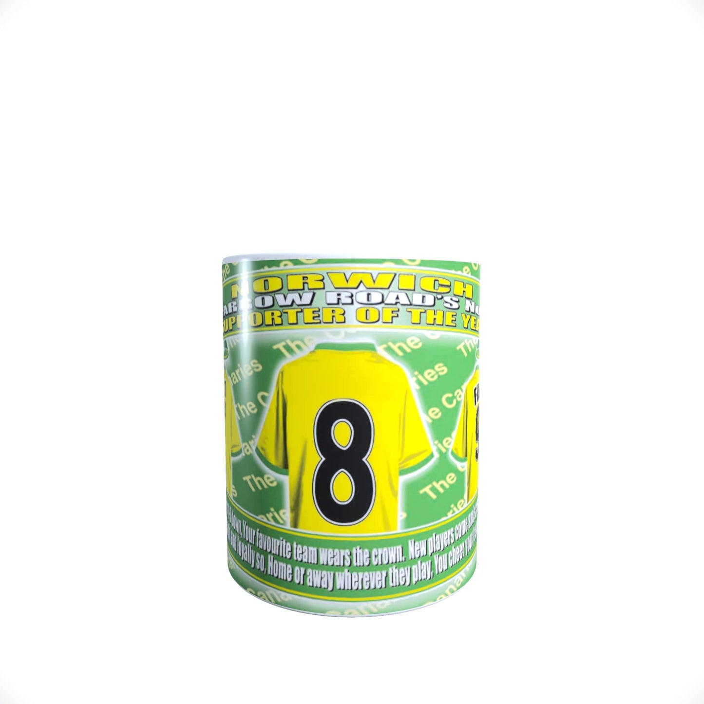 Norwich Football Team Shirt Mug Gift with Chocolate Footballs