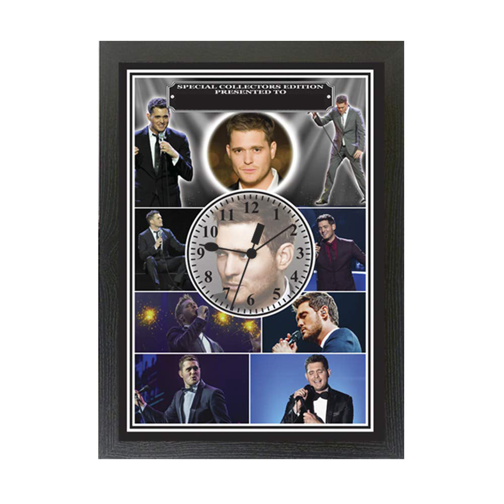 Michael Buble Personalised Icon Gift Clock