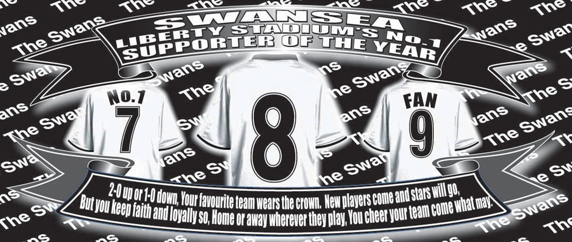 Swansea Football Team Shirt Mug Gift with Chocolate Footballs