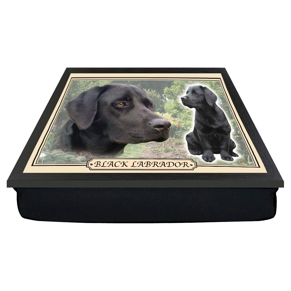 Black Labrador Dog Breed Gift Lap Tray