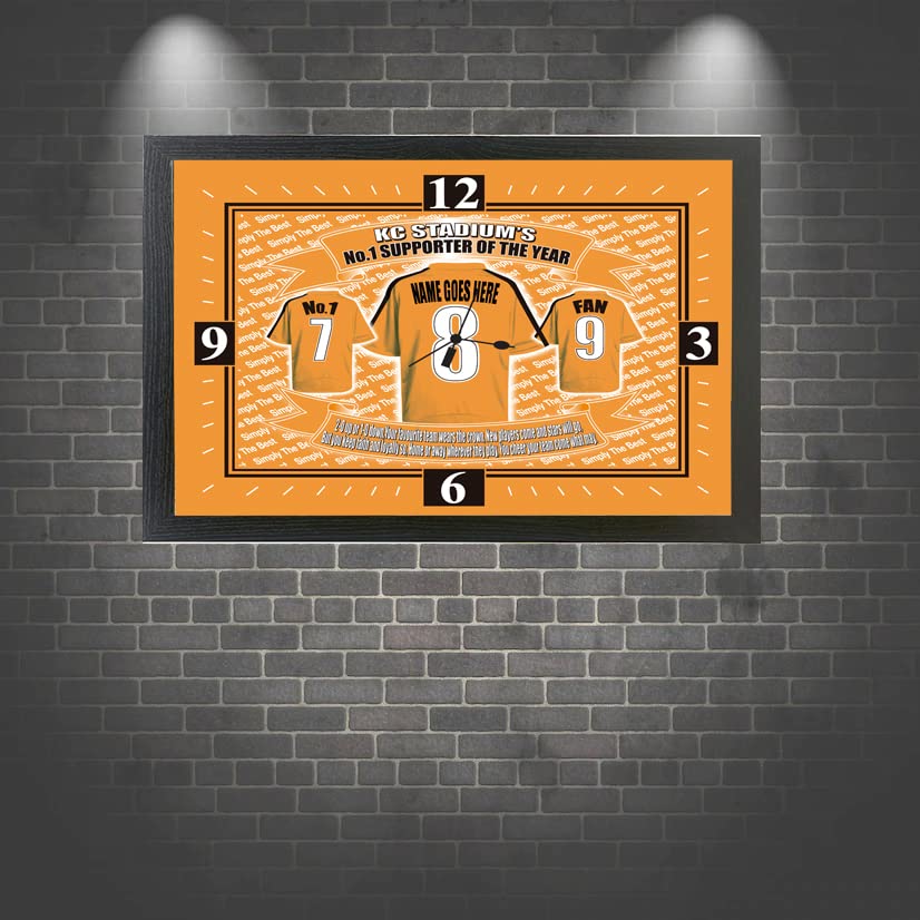 Hull Football Shirt Personalised Clock Gift Present