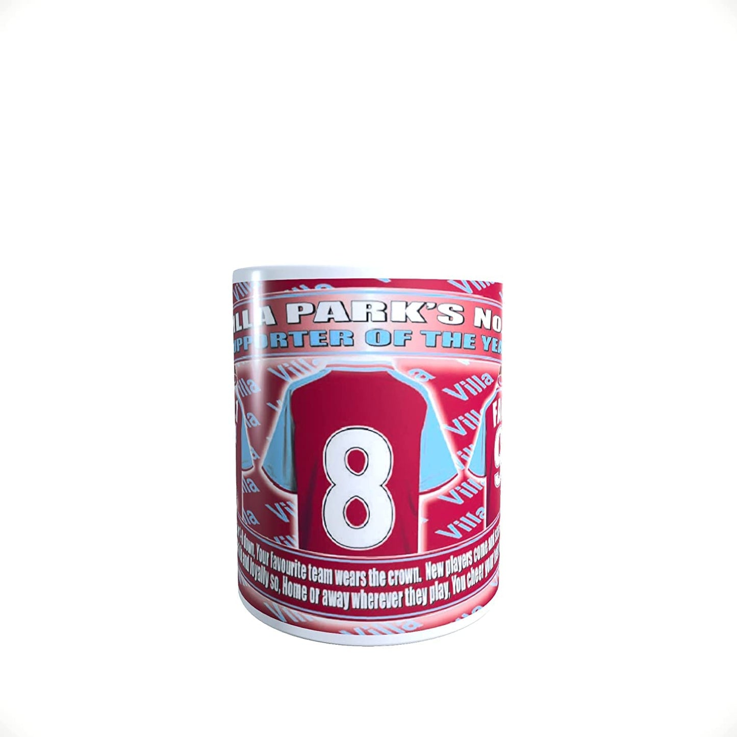 The Villa Football Shirt Mug Team-Aston Gift with Chocolate Footballs