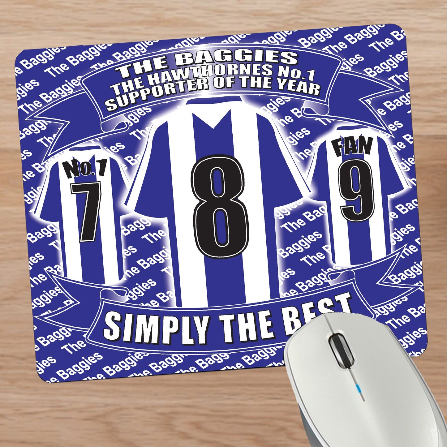 West Brom Football Shirt Mouse Mat Gift