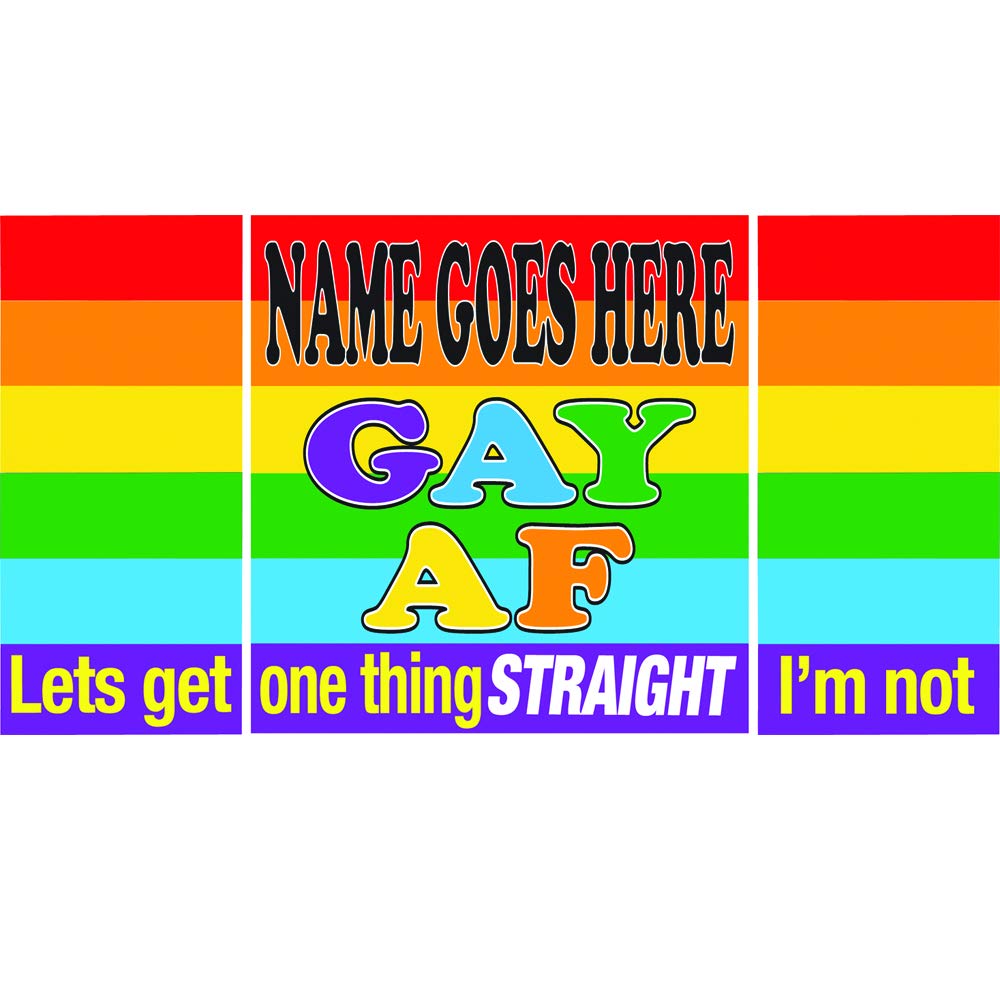 Gay AF (as Fuck) Personalised Gift Mug