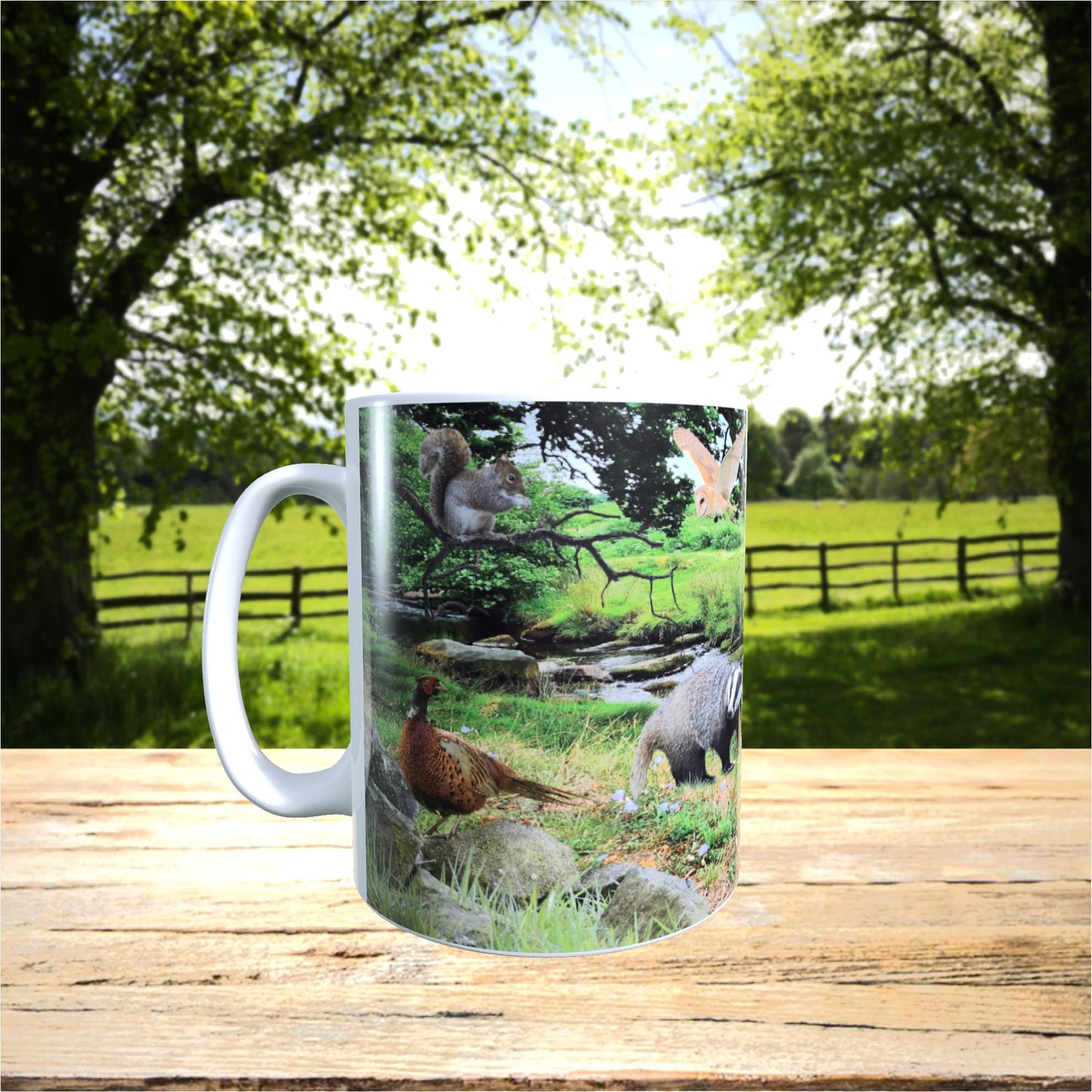 British Countryside Wildlife Animals Mug Gift