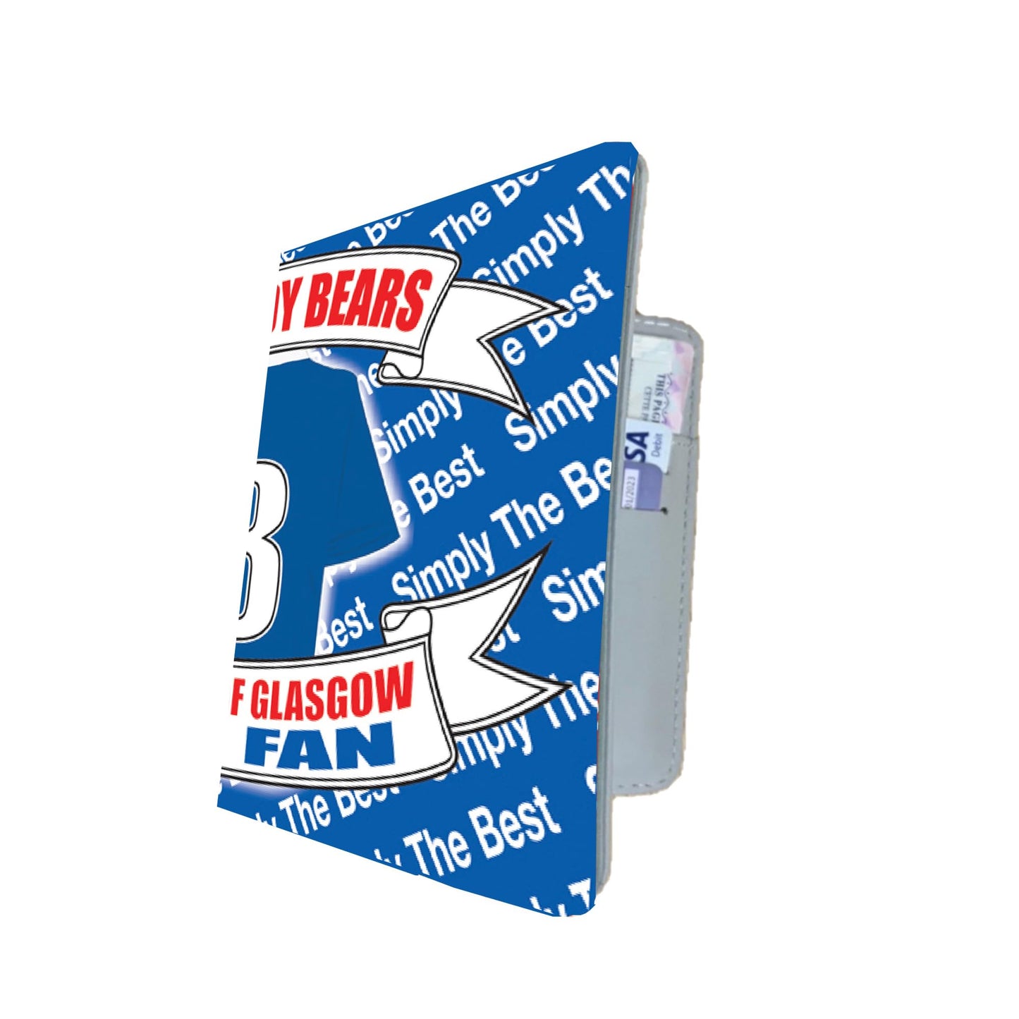 Glasgow The Teddy Bears Football Shirt Travel Passport Holder Case Gift Present