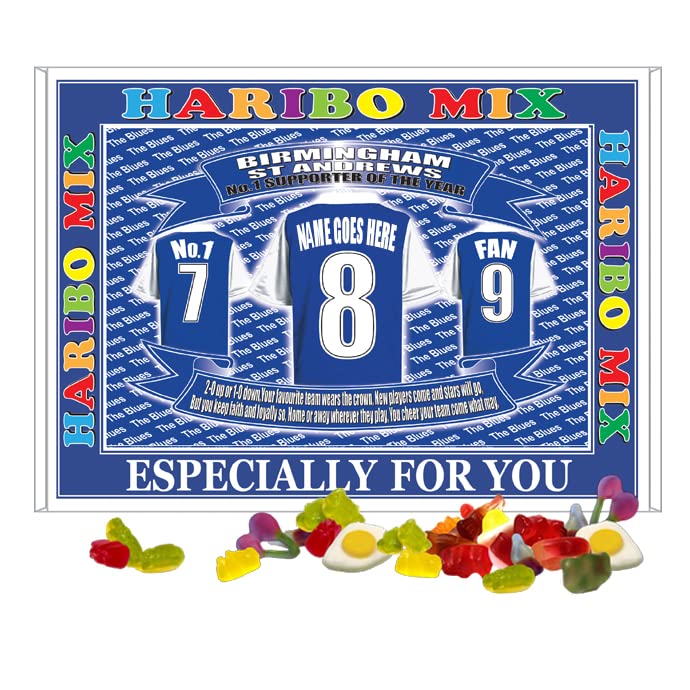 Birmingham Football Shirt Personalised Gift Boxed Sweets