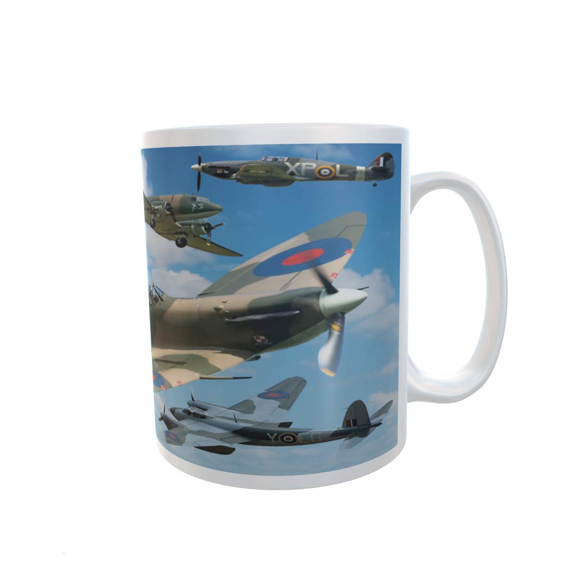VE Day Centenary Battle of Britain Aircraft Planes Souvenir Mug Gift