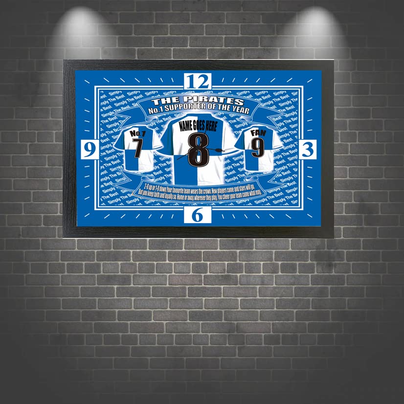 Bristol R Football Shirt Personalised Clock Gift Present