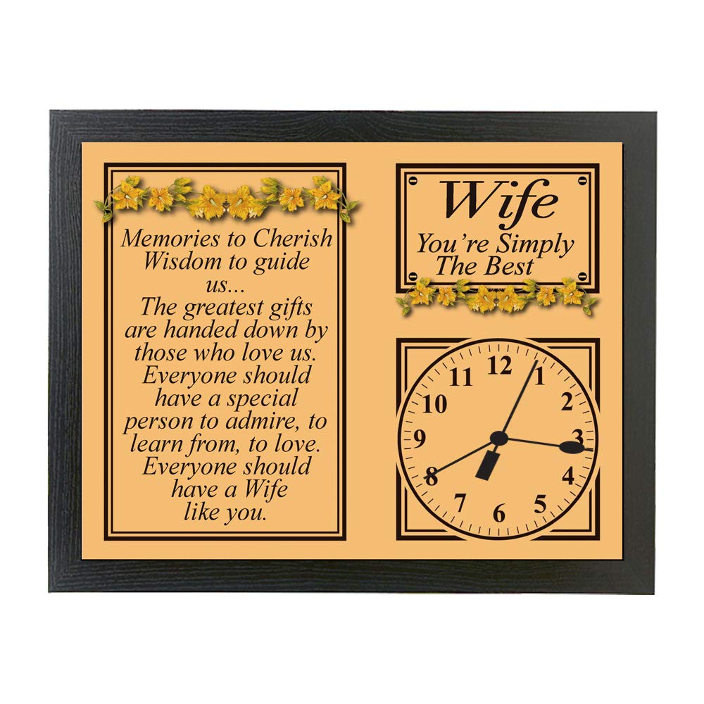 My Special Wife Poem Gift Clock