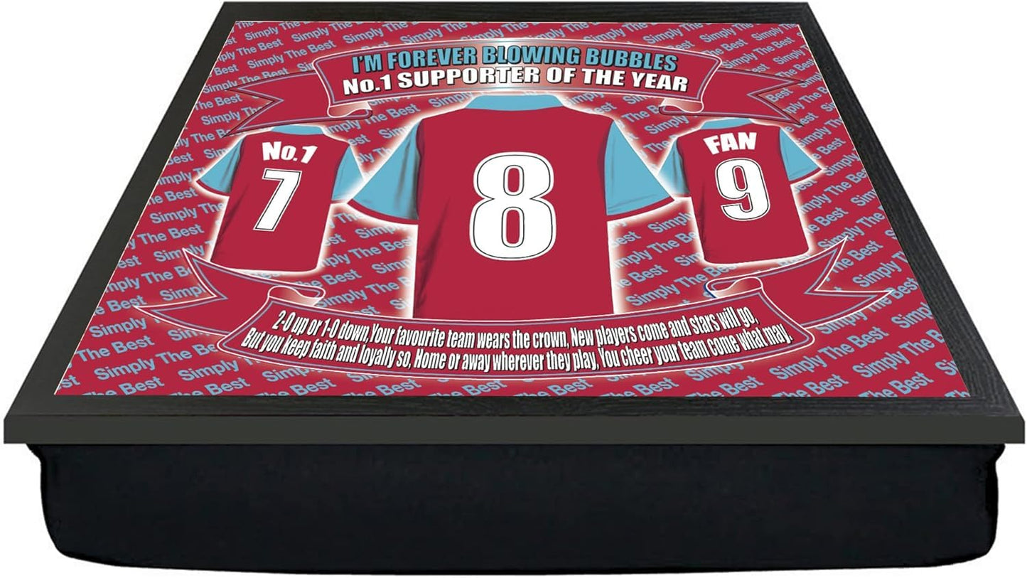 West H Football Club Shirt Lap Tray And Mug Gift Set