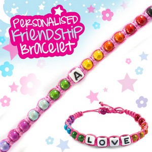 Girls Personalised Friendship Bracelet:- A
