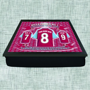 Aston Villa Football Shirt Personalised Lap Tray