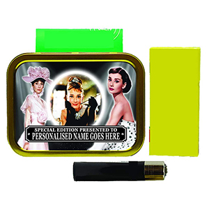 Audrey Hepburn Personalised Icon Tobacco Tin & Products
