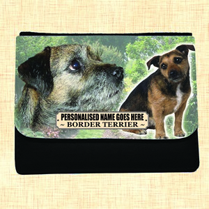 Border Terrier Personalised Large Dog Purse