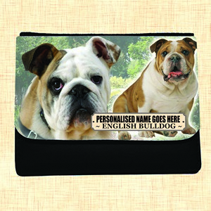 Bulldog Personalised Large Dog Purse