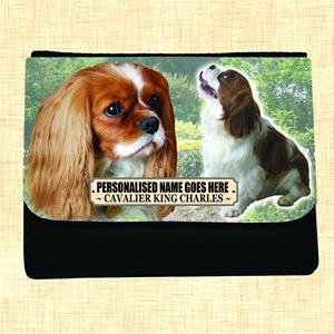 Cavalier King Charles Spaniel Personalised Large Dog Purse