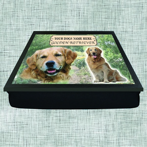 Golden Retriever Personalised Lap Tray