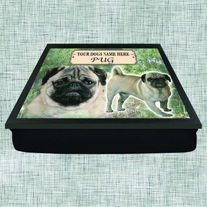 Pug Personalised Lap Tray