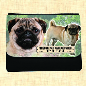 Pug Personalised Large Dog Purse