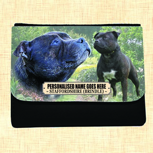 Brindle Staffordshire Bull Terrier Large Dog Purse