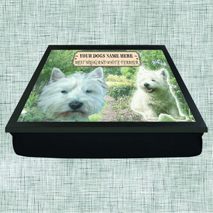 West Highland White Terrier Personalised Lap Tray