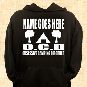 O.C.D - Obsessive Camping Disorder Personalised Hoodie 