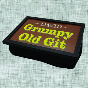 Grumpy Old Git Personalised Lap Tray