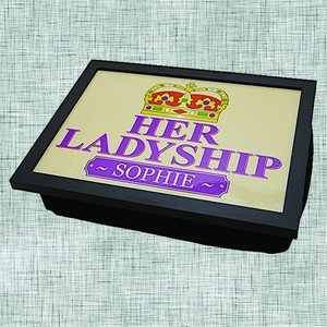 Her Ladyship Personalised Lap Tray